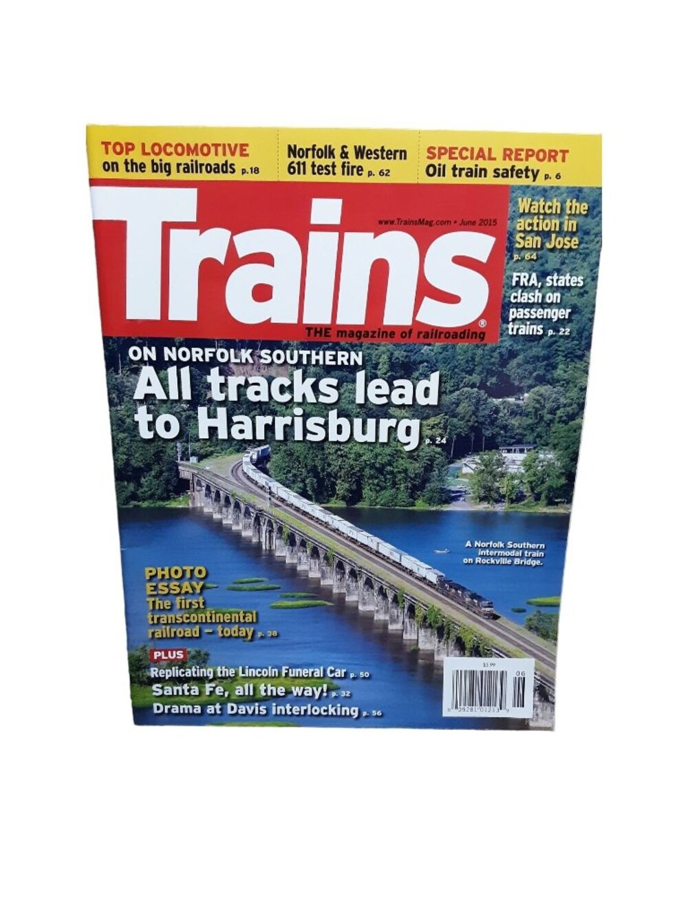 Trains Magazine of Railroading June 2015 Norfolk Southern Train Railroad